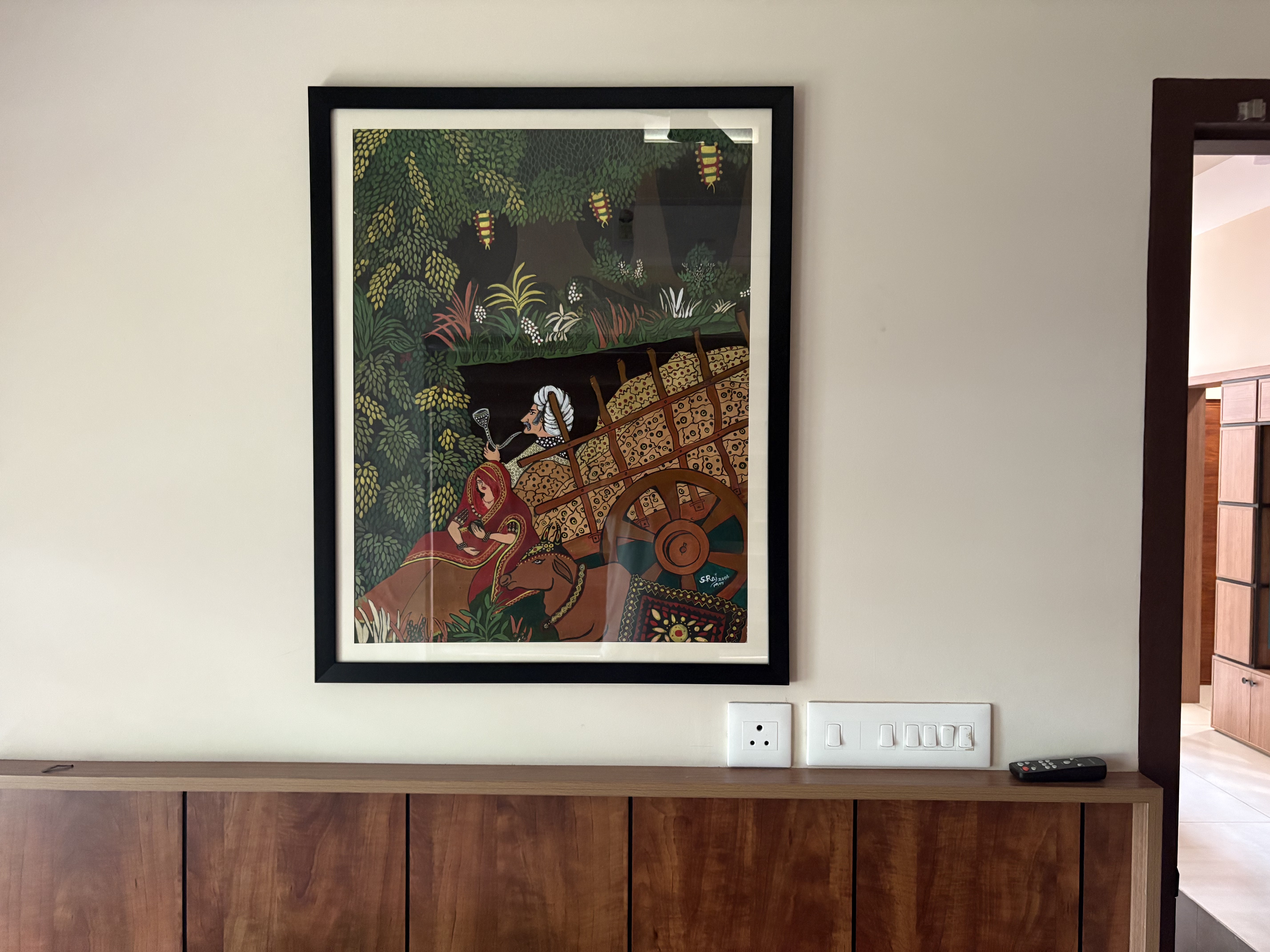Wall painting in Adithi's room