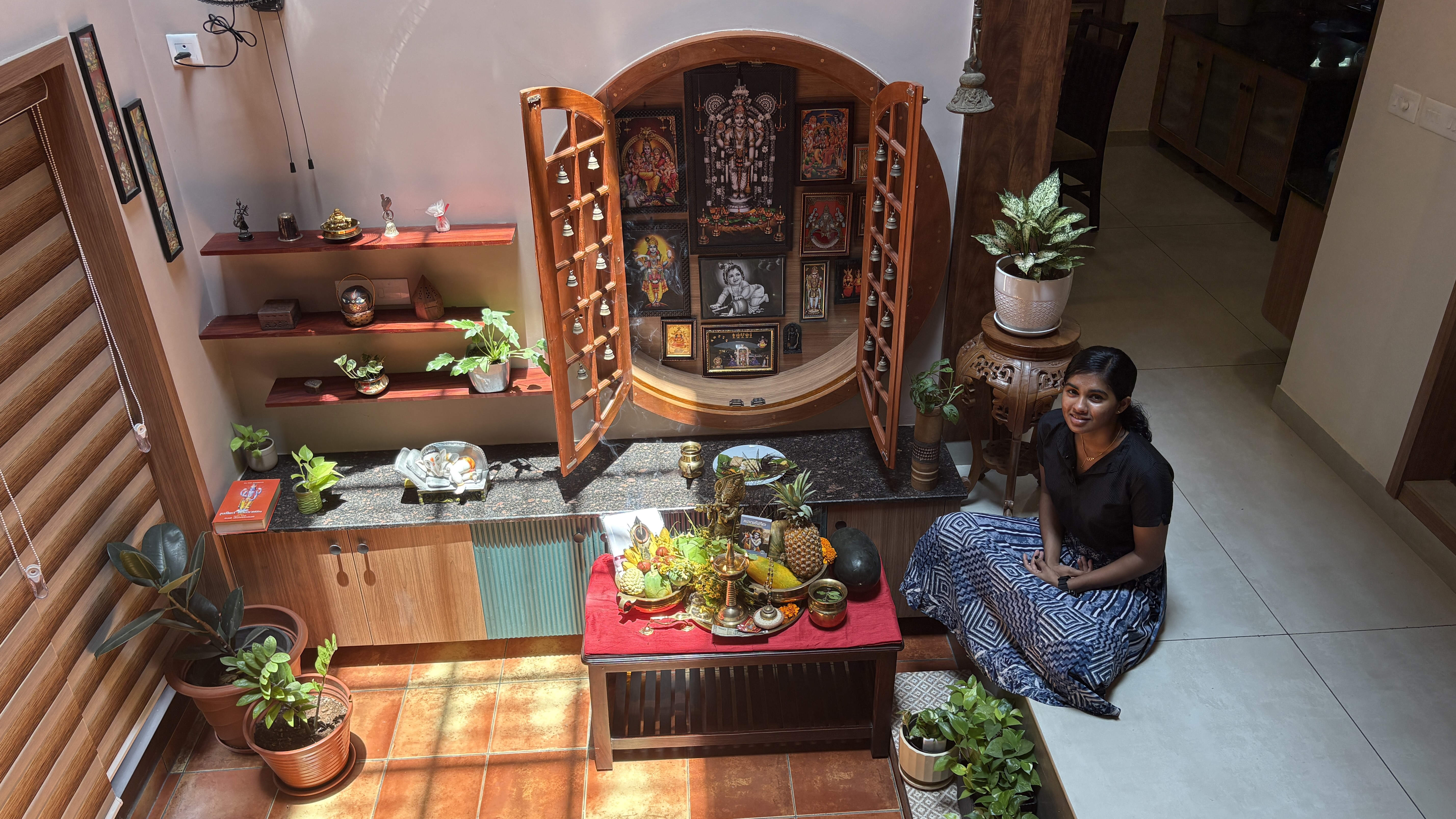 Pooja room at Gowreesham